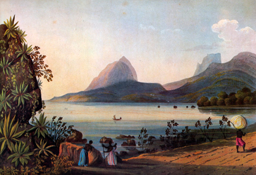“Lagoa de Freitas”. 1822. H. Chamberlain. Acervo FBN